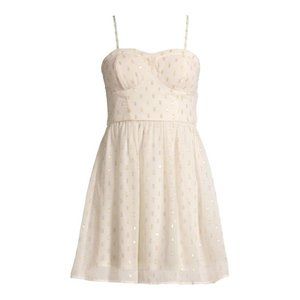 NWT Corset Sparkle Dress with Built-In Cups